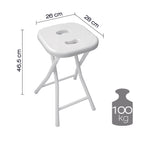 Sgabello richiudibile Gedy - Bianco