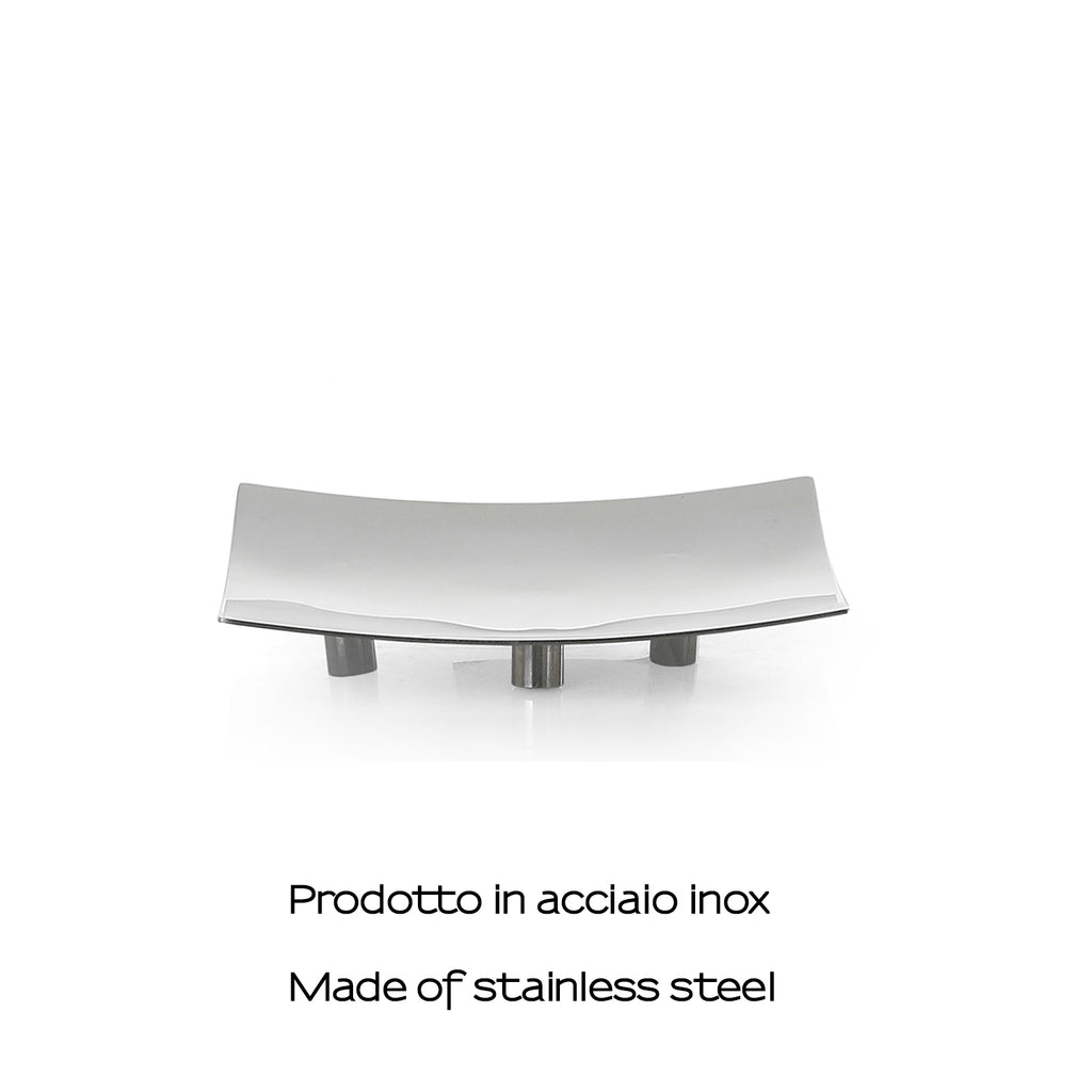 Portasapone in Acciaio Inox Gedy serie Nemesia - Lucido