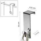 Appendiabiti Morgana singolo sopraporta da 40 mm - Cromato