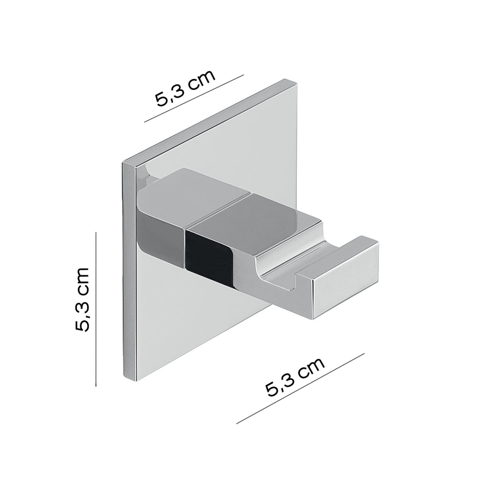 Appendiabiti singolo in Alluminio modello Malta di Gedy - Cromato