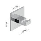 Appendiabiti singolo in Alluminio modello Malta di Gedy - Cromato
