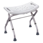 Sedile per doccia pieghevole e regolabile - Max 100 kg colore bianco