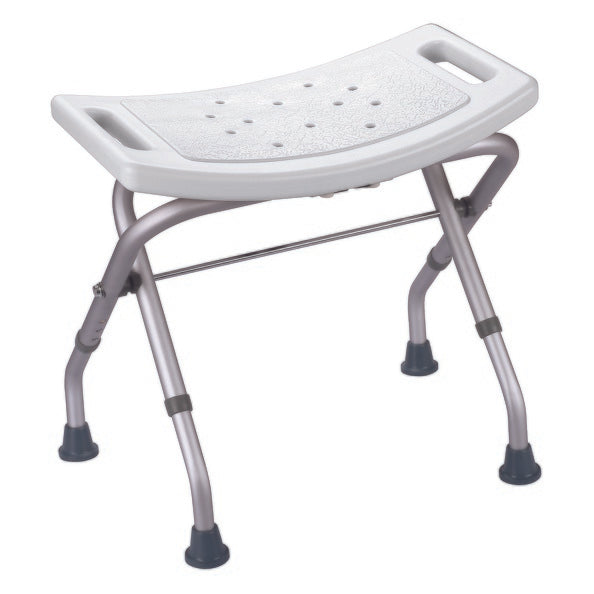 Sedile per doccia pieghevole e regolabile - Max 100 kg colore bianco