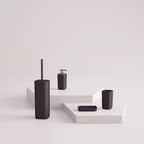 Portaspazzolini in materiale plastico riciclato Gedy serie Seventy EkoplÃ  - Nero Matt