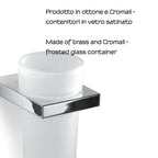 Portaspazzolini in Ottone e Cromall Gedy serie Lanzarote - Cromato