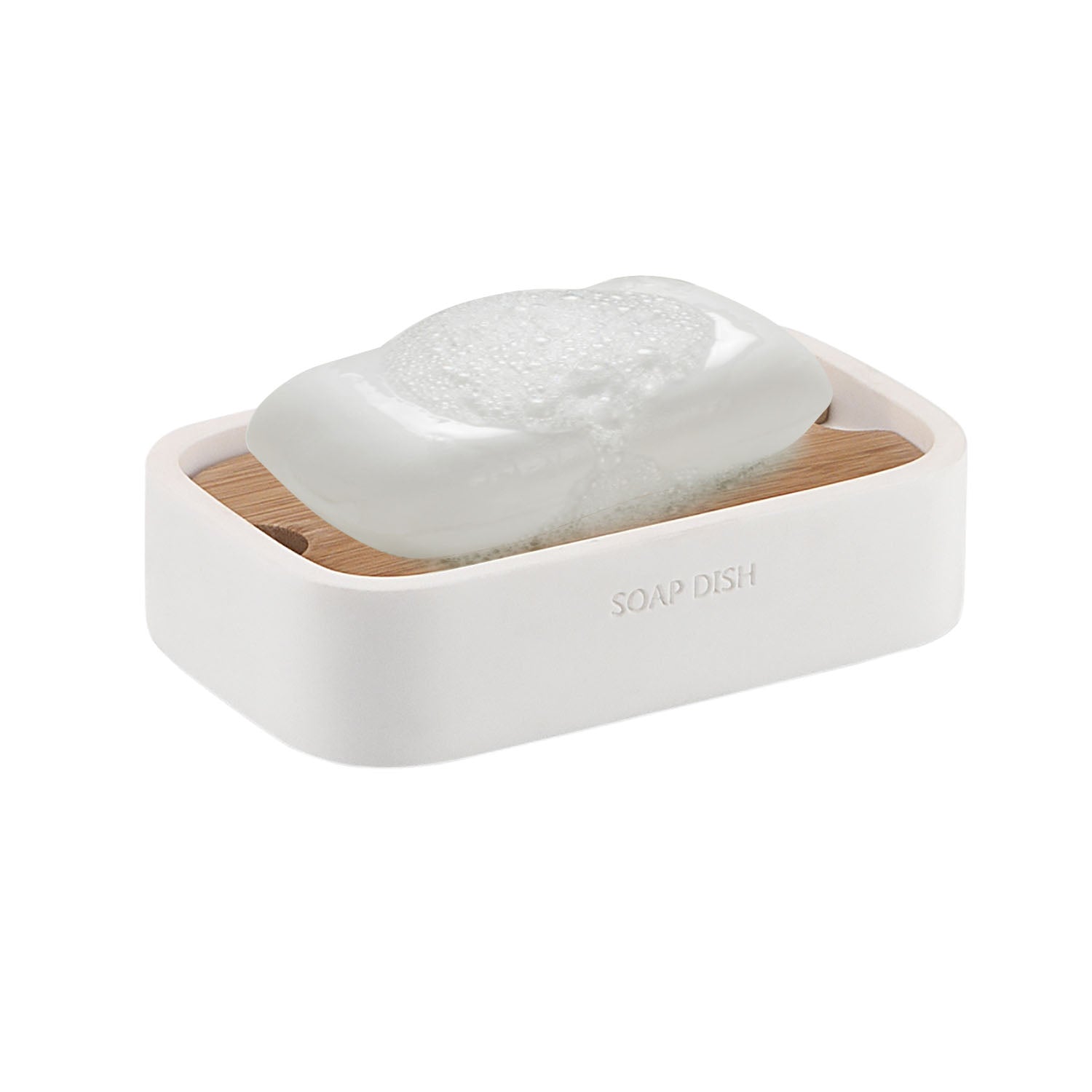 Portasapone da appoggio Gedy modello Ninfea - Bianco Matt