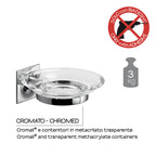 Portasapone in ottone e Cromall Wizard di Gedy - Cromato