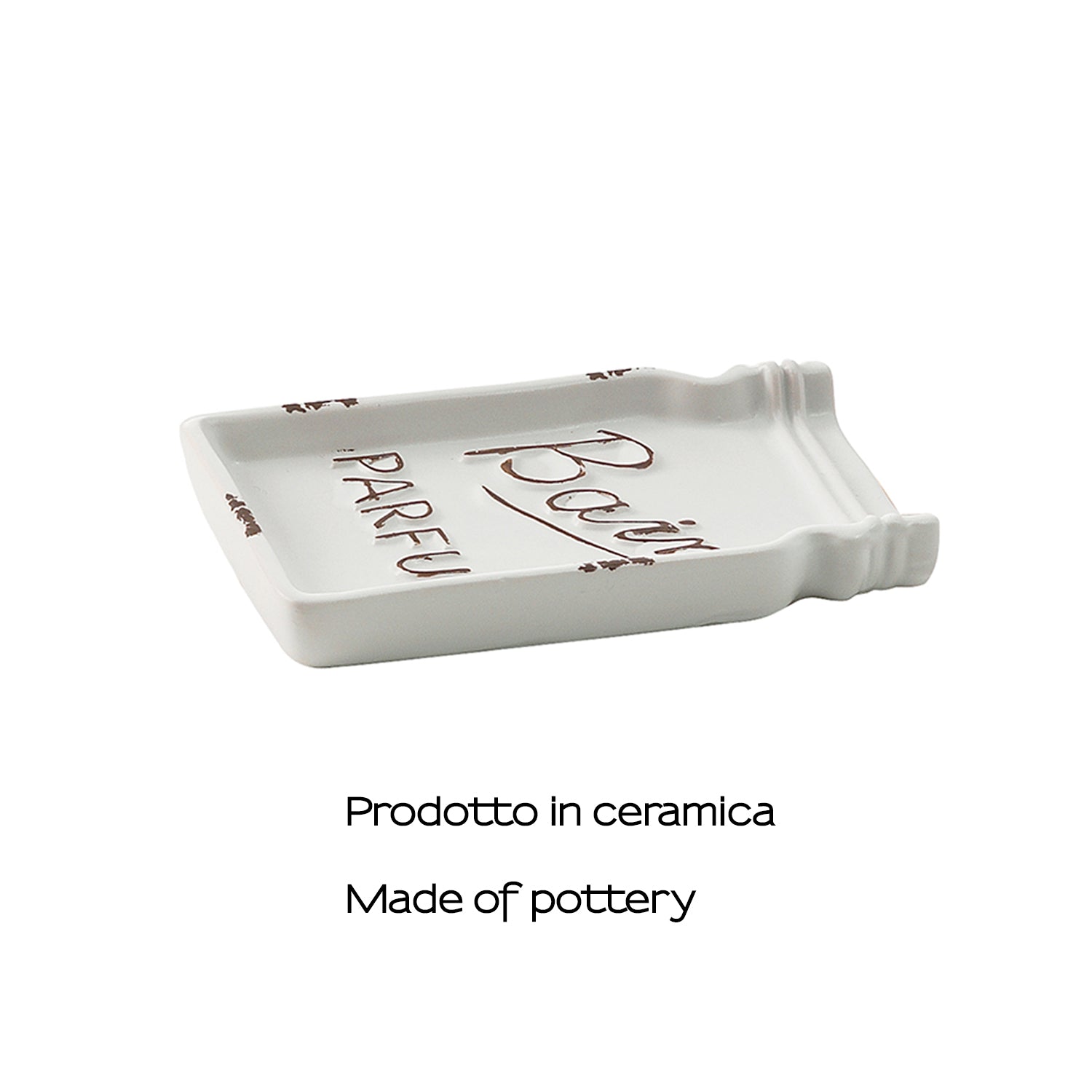 Portasapone in ceramica Gedy serie Catherine - Bianco