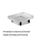 Portasapone in Ottone e Cromall Gedy serie Samoa - Cromato