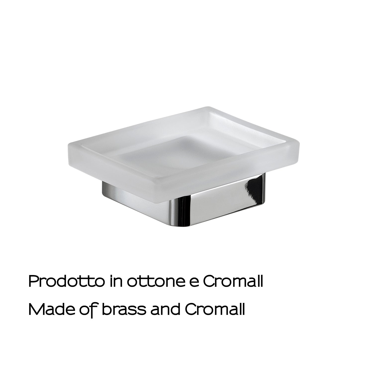 Portasapone in Ottone e Cromall Gedy serie Samoa - Cromato
