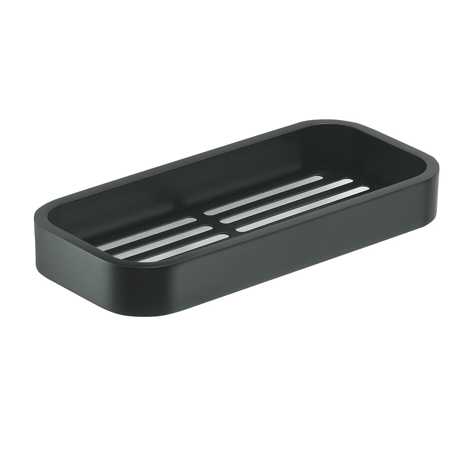 Portaoggetti doccia Rettangolare Outline in Acciaio Inox AISI 304 di Gedy - Nero Matt