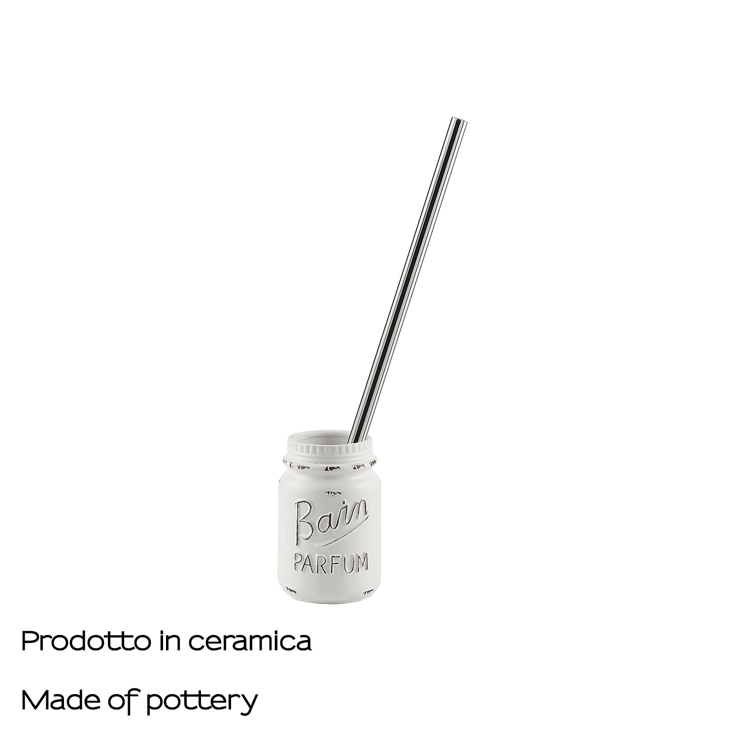 Scopino in ceramica Gedy serie Catherine - Bianco