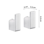 Appendiabiti 2 pezzi a muro Gedy serie Pirenei - Cromato