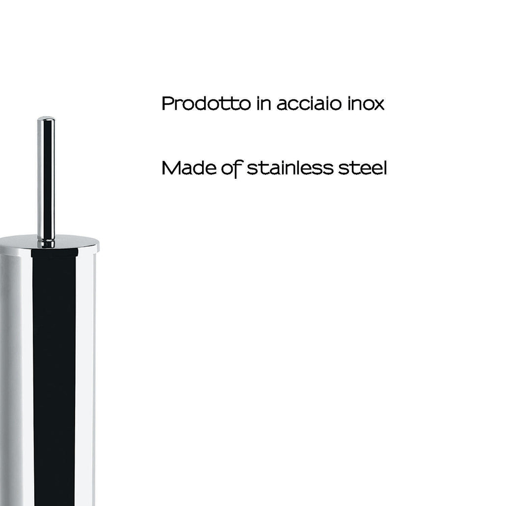 Scopino da terra in Acciaio Inox di Gedy modello Winny - Cromato lucido