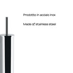 Scopino da terra in Acciaio Inox di Gedy modello Winny - Cromato lucido