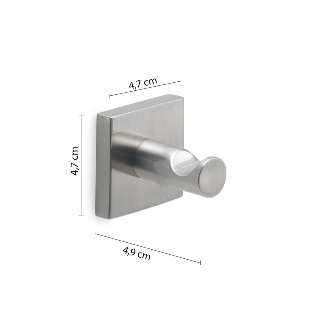 Appendiabiti 2 pezzi Fuji di Gedy - Spazzolato