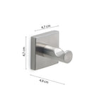 Appendiabiti 2 pezzi Fuji di Gedy - Spazzolato