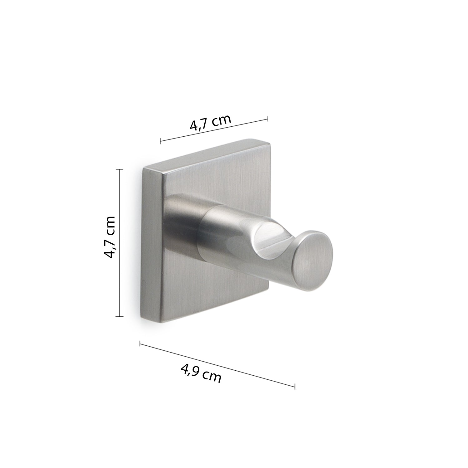 Appendiabiti 2 pezzi Fuji di Gedy - Spazzolato