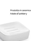 Portasapone in ceramica Gedy serie Kelly - Bianco
