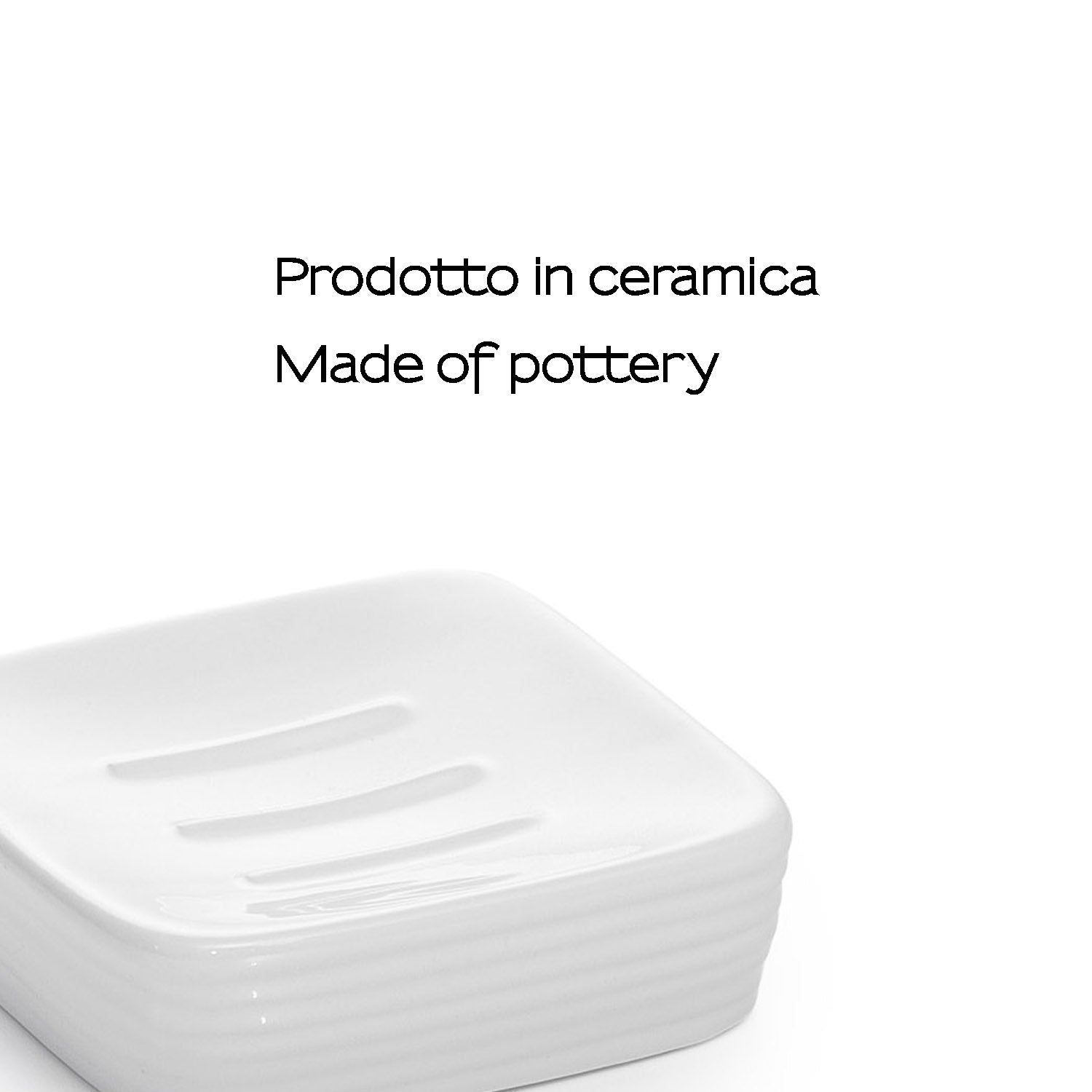 Portasapone in ceramica Gedy serie Kelly - Bianco