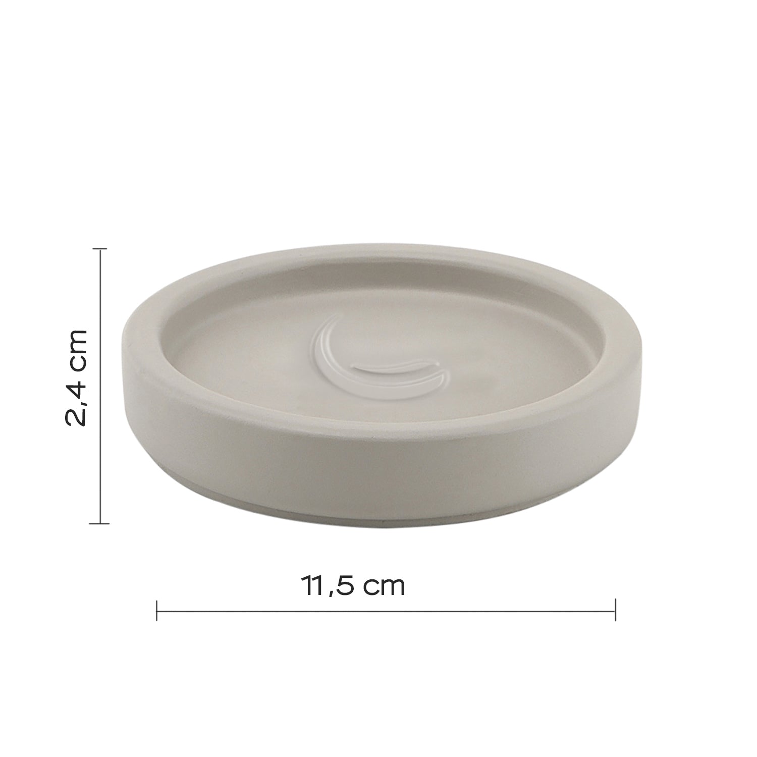 Portasapone in cemento Gedy serie Giunone - Grigio