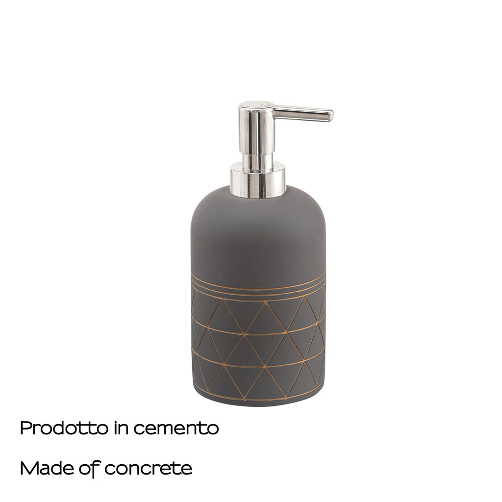 Dispenser sapone in cemento Gedy serie Calipso - Grigio