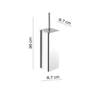 Scopino in Acciaio Inox con ciuffo in setole di Gedy serie Kansas - Cromato