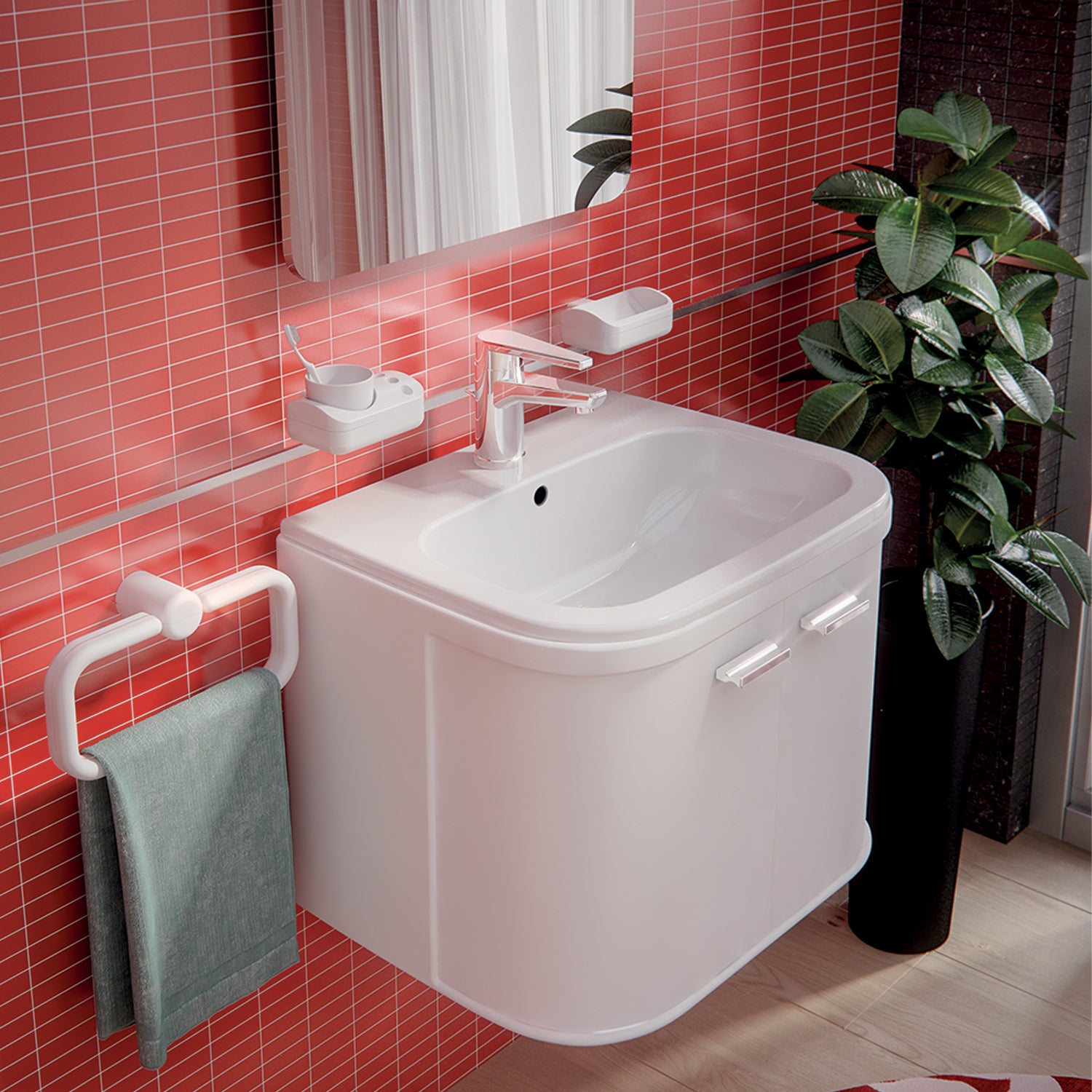 Portasapone a muro di Gedy serie 2900 - Bianco
