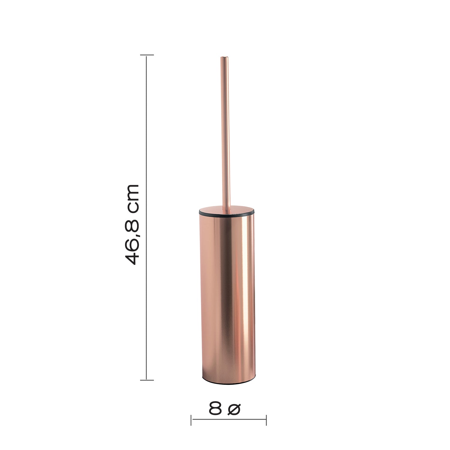 Scopino in Acciaio Inox di Gedy serie Elettra - Rame