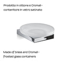 Portasapone in Ottone e Cromall Gedy serie Lanzarote - Cromato