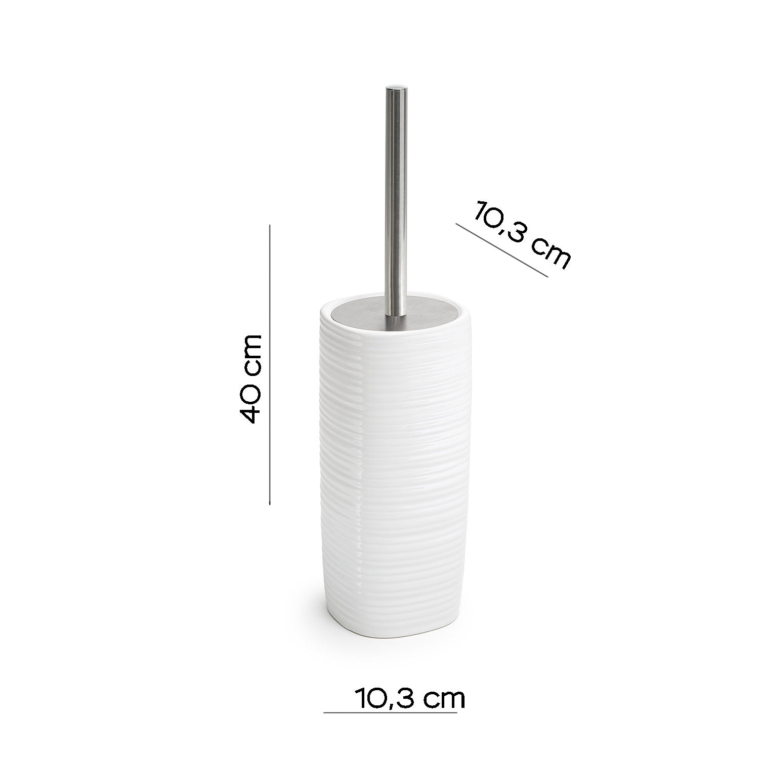 Scopino in ceramica Gedy serie Kelly - Bianco