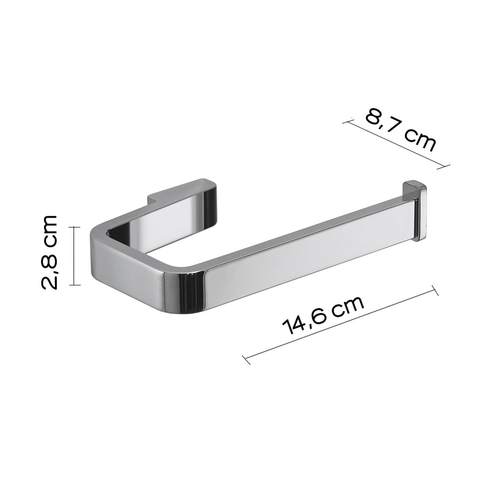 Portarotolo in Ottone e Cromall Gedy serie Samoa - Cromato