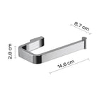 Portarotolo in Ottone e Cromall Gedy serie Samoa - Cromato