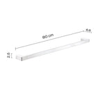 Portasalviette a muro di Gedy serie Pirenei 80 cm - Cromato