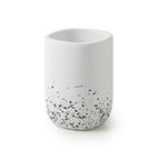 Portaspazzolini con dettagli neri Gedy serie Layla - Bianco