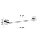 Portasalviette a muro 36 cm Gedy serie Gea - Cromato