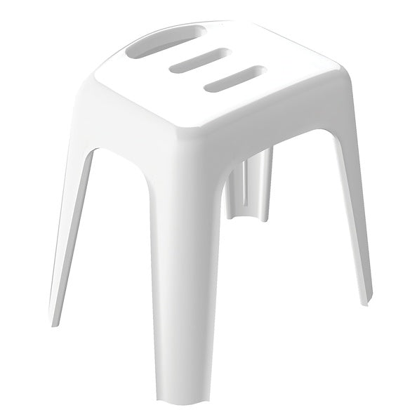 Sgabello grande per sedile da doccia modello HOCKER bianco - Max 130