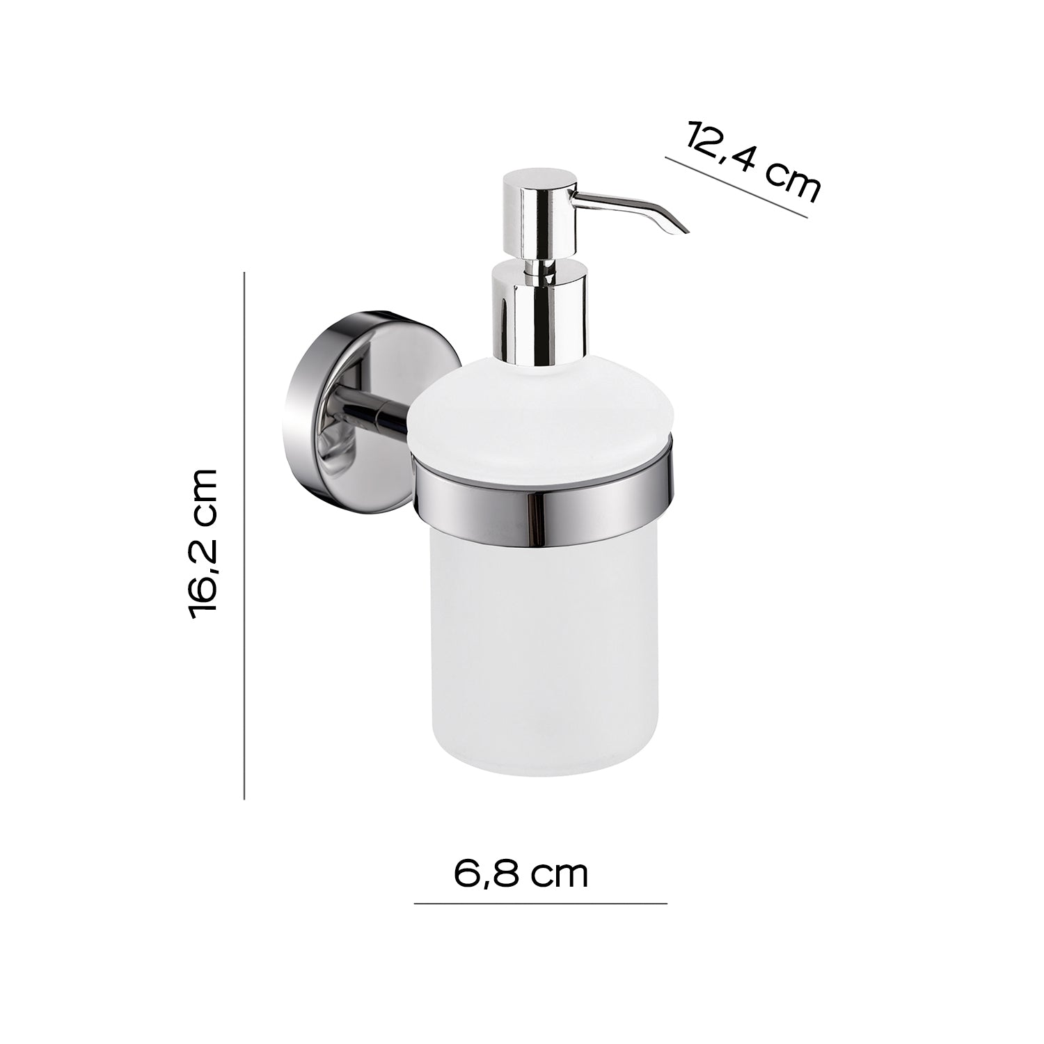 Dosasapone in Acciaio Inox AISI 304 Gedy serie Project - Lucido