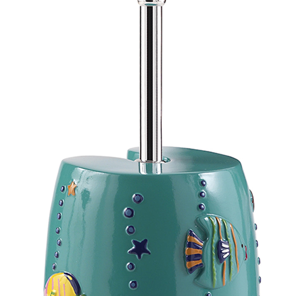 Scopino con ciuffo in setole Gedy serie Dori - Turchese