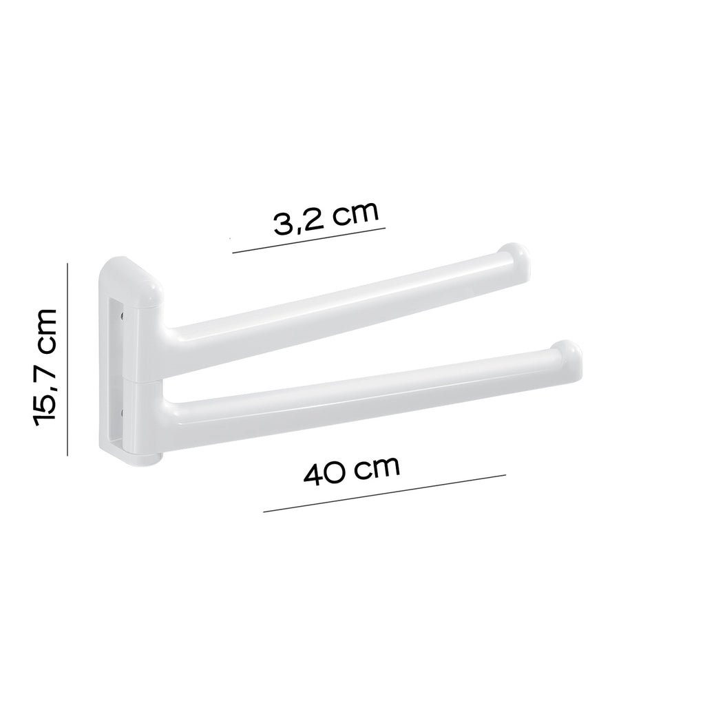 Porta asciugamani a snodo di Gedy serie Junior - Bianco