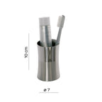 Portaspazzolini in Acciaio Inox Gedy serie Primula - Lucido/Spazzolato