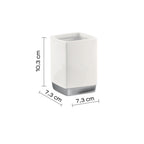 Portaspazzolini in ceramica Gedy serie Lucy - Bianco