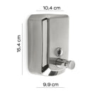 Dispenser sapone in Acciaio Inox AISI 304 modello Eposa di Gedy da 500 ml - Lucido/Spazzolato