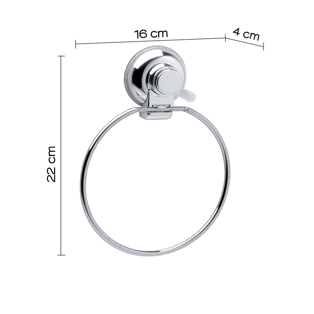 Porta asciugamani ad anello di Gedy serie Hot - Cromato