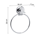Porta asciugamani ad anello di Gedy serie Hot - Cromato
