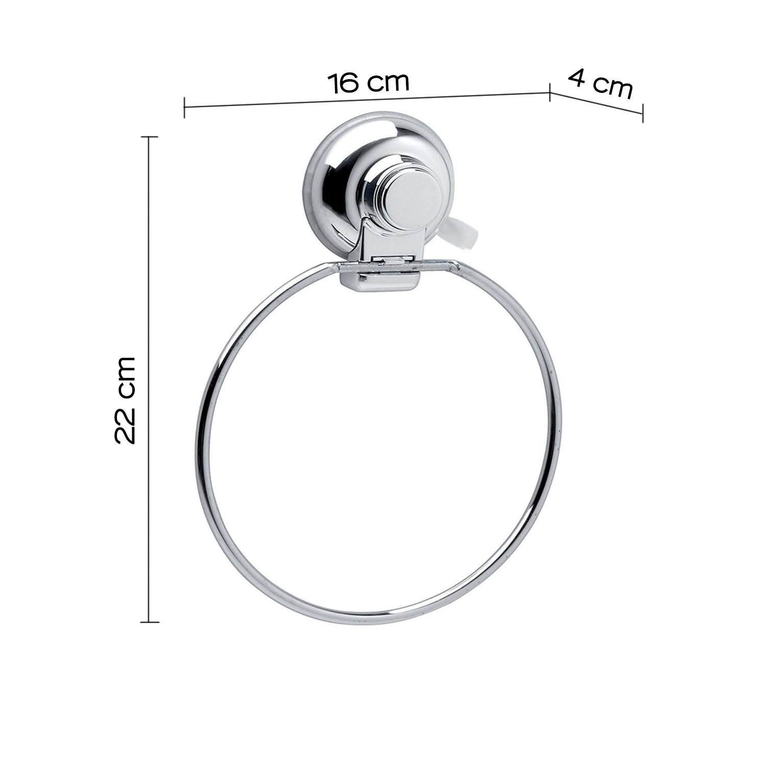 Porta asciugamani ad anello di Gedy serie Hot - Cromato