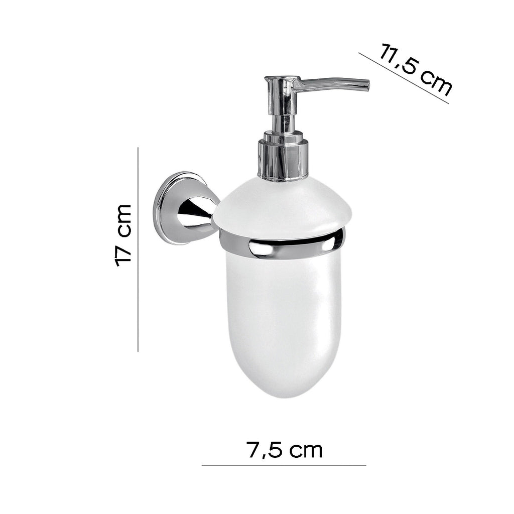 Dispenser sapone in Acciaio Inox Genziana di Gedy - Cromato