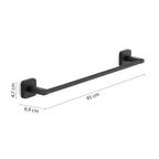 Portasalviette 45 cm Gedy modello Tonga 45x6.9xH4.7 cm - Nero Matt