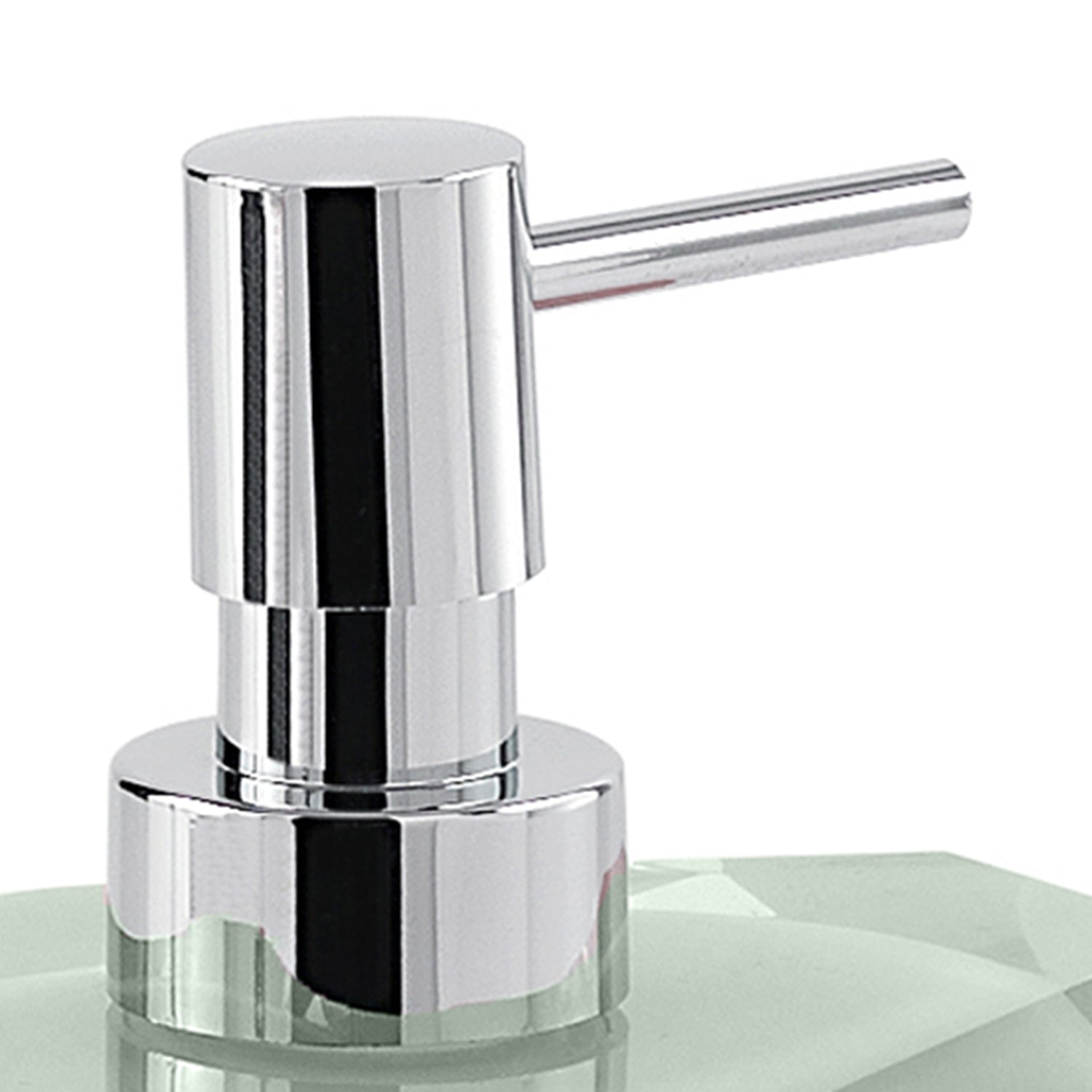 Dosasapone con erogatore in plastica cromata Gedy serie Chanelle - Verde Menta