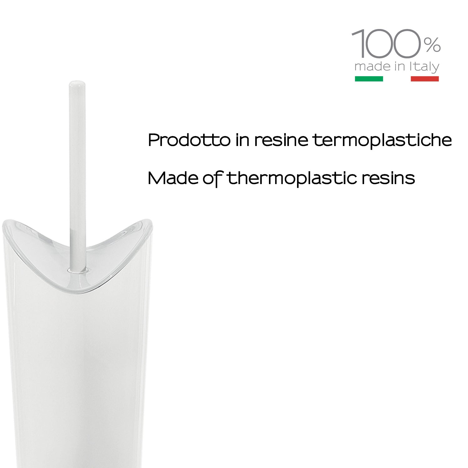 Scopino da appoggio Gedy serie Moby - Bianco